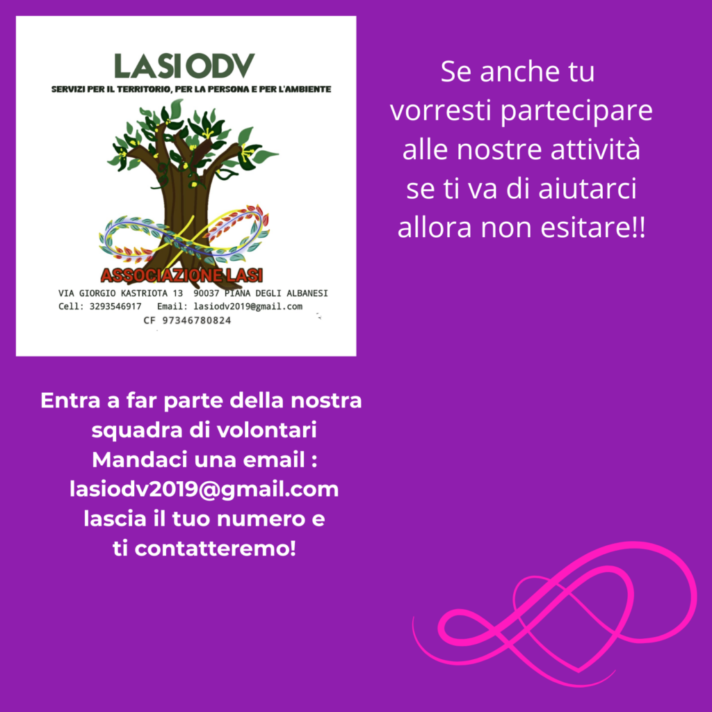 VUOI ASSOCIARTI? volontari